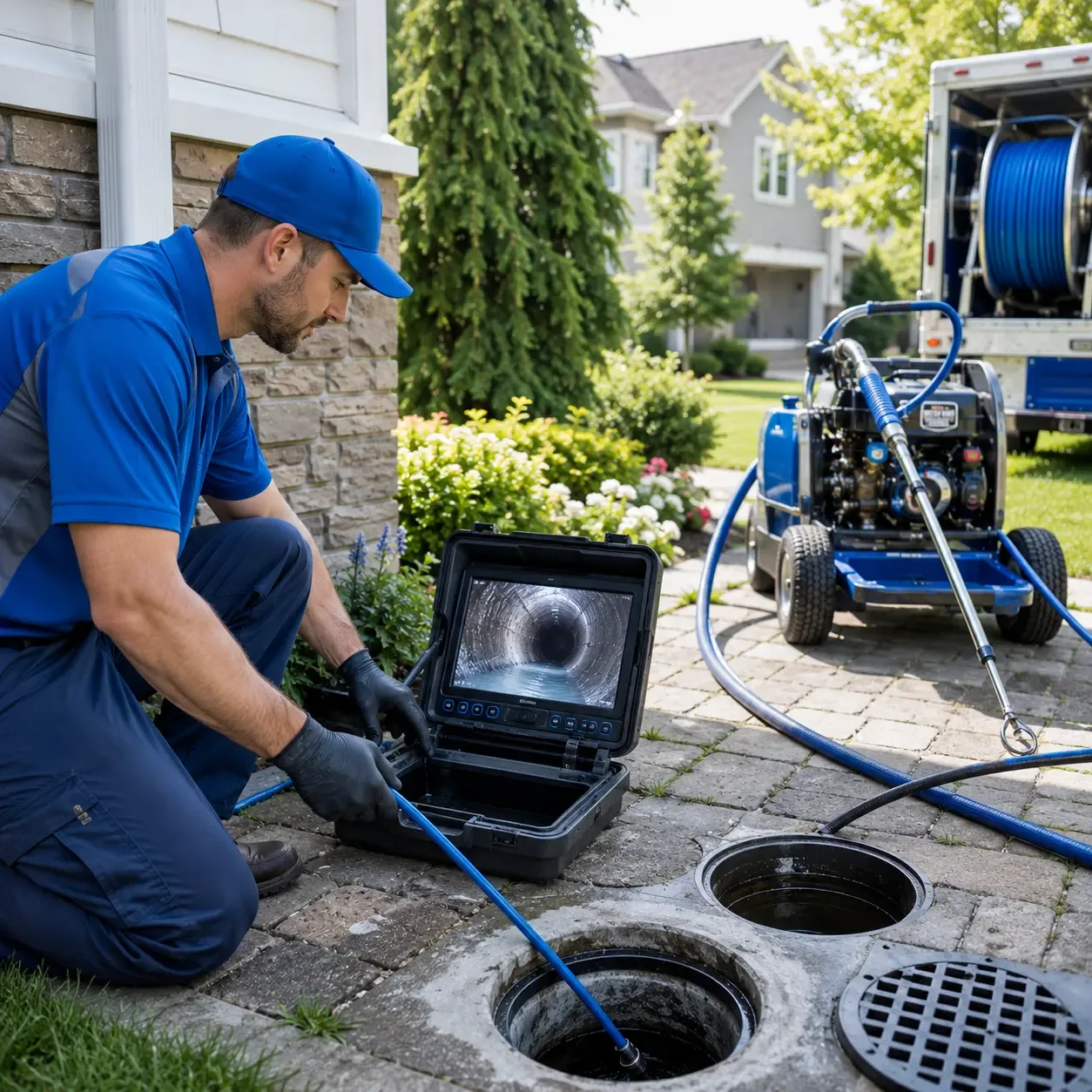 Outdoor drain cleaning professionals serving Prospect, CT
