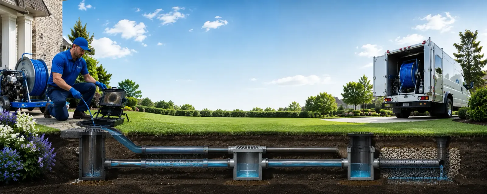 Outdoor drain cleaning information for Prospect, CT